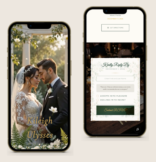 Emerald Garden invitation preview